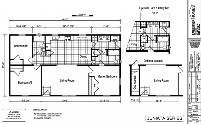 Eagle River JN-M48J035 floor plan