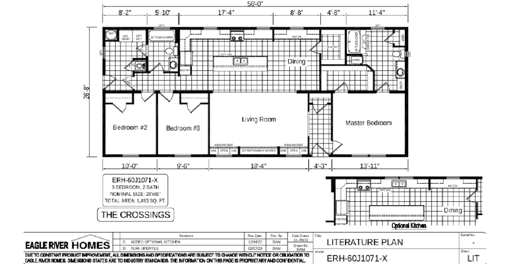 Eagle River HD-60J1071 Floor Plan