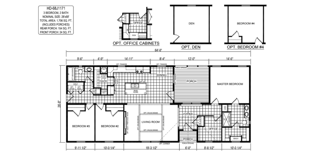 68J1171 Floor Plan